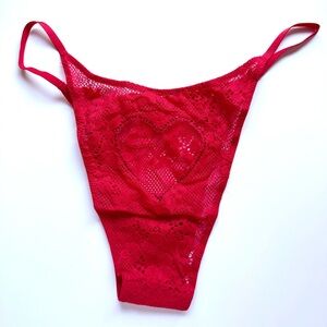 ❤️💎NWT/ Victoria's Secret Dream Angels Lace Brazilian Heart Bling Panty